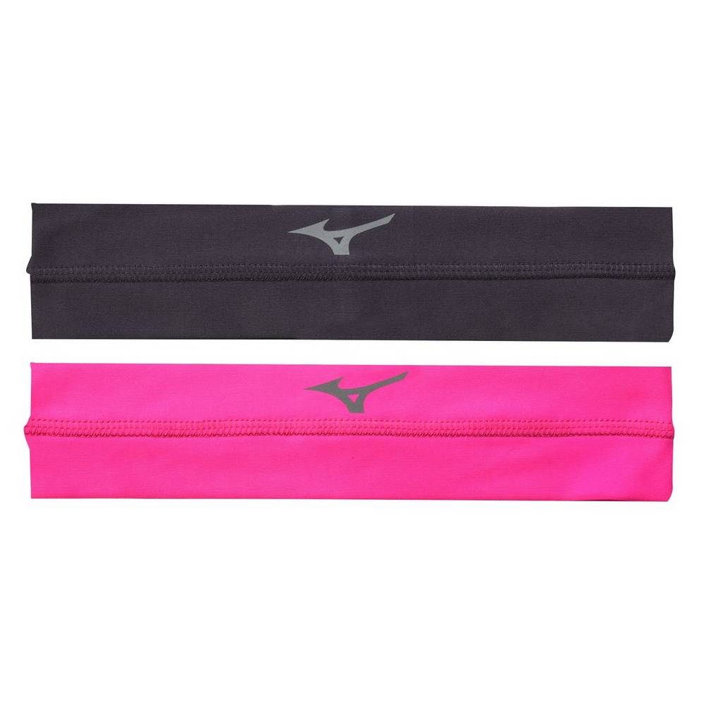 Mizuno Viktory - Bayan Kafa Bandı - Gri/Pembe/Siyah Türkiye (DCTLQJ-653)